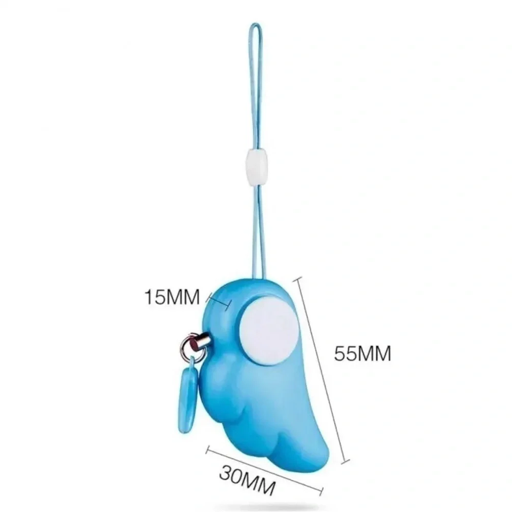Blue Wing 90Db Self Defense Alarm For KeyChain/ Bag Charm